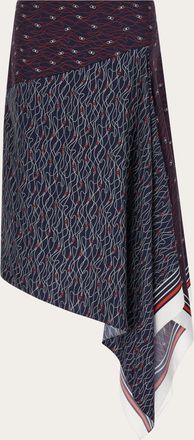 Ferragamo Donna Gonna a fazzoletto Blu