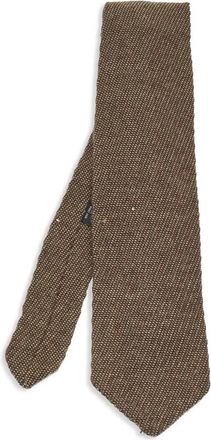 Giorgio Armani Wollen stropdas - Bruin