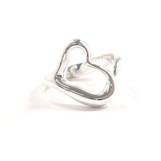 Tiffany & Co. Open Heart Silver Silver 925 Band Ring (Pre-Owned)