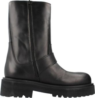 Alpe Biker Enkellaarsjes - Dames - Enkellaarsjes - Zwart - 38 EU - Leer - Schoenen