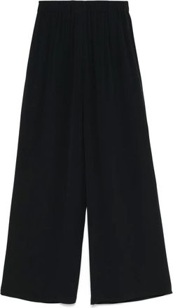 Federica Tosi Pantaloni in crêpe de chine - Nero