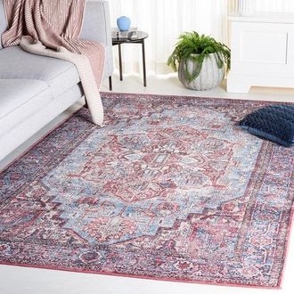 Safavieh Serapi SEP624P Power Loomed Rust / Navy Washable Rug