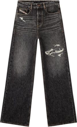 Diesel Relaxed Jeans D-Rise - Heren - Loose Fit Jeans - Zwart - W31 - Katoen - Jeans