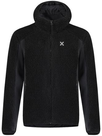 Montura Textured Sherpa Fleece Hooded Jacket with Smooth Fabric Panels