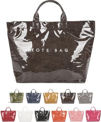 Generic Christmas Plaid PVC Tote Bag for Women - Large Top Handle Handbag, Spacious Shopping & Work Tote (I)