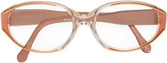 Saint Laurent Pre-owned Acetate sunglasses - Dames - Vintage Accessoires - Oranje - ONE Size - Vintage