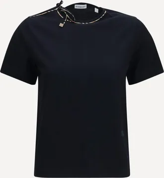 Burberry T-shirt con dettaglio cut-out Woman M