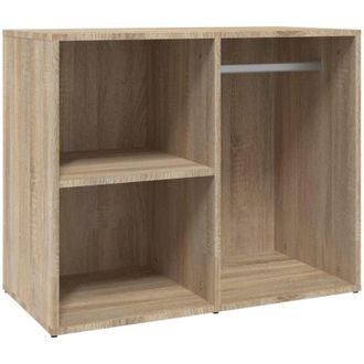 vidaXL Vidaxl - Mueble Vestidor Madera Contrachapada Roble Sonoma 80x40x65 Cm
