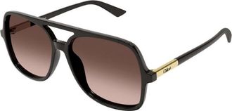 Chlo&eacute; Zonnebril - Dames - Zonnebrillen - Grijs - 57 MM - Accessoires