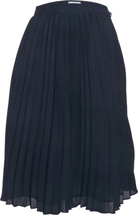 Claudie Pierlot Gonna midi pliss&eacute; - Blu