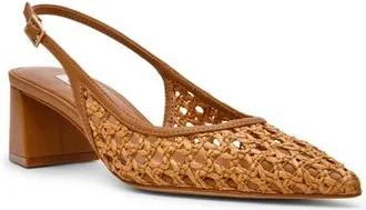 Steve Madden Robyn Pointed Toe Slingback Pump in Tan at Nordstrom, Size 9.5