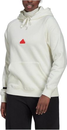 adidas (WMNS) adidas Oversized Hoodie Sweatshirt White HM2852