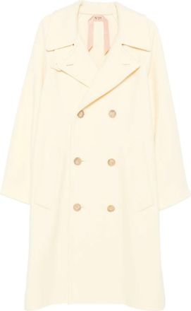 N&deg;21 double-breasted coat - Neutrals