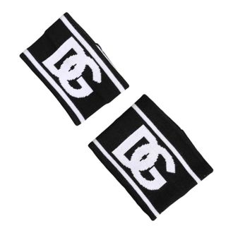Dolce & Gabbana Black White DG Logo Cotton 1 Pair One Wristband - female - Dolce & Gabbana - Running Accessories - Black - ONE SIZE - Sport