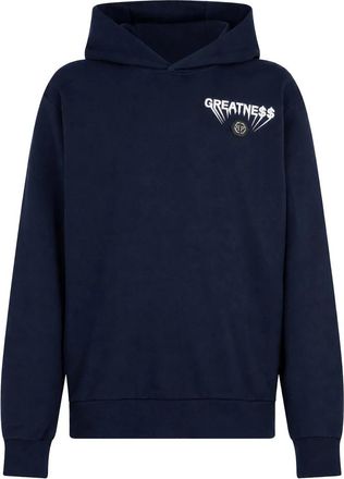 Philipp Plein Fleece Hoodie Greatness - Heren - Hoodies - Blauw - 3XL - Katoen - Hoodies & sweatvesten