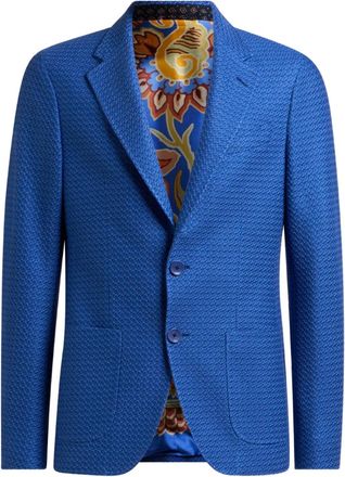 Etro Blazer con design intrecciato - Blu