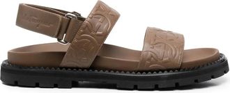 Ferragamo Ferragamo Gancini Debossed Sandals