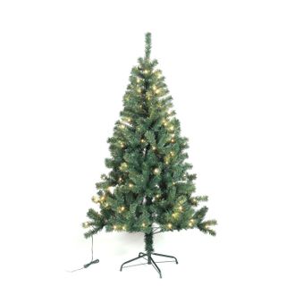 Sweeek Albero di natale artificiale con ghirlanda luminosa e supporto inclusi