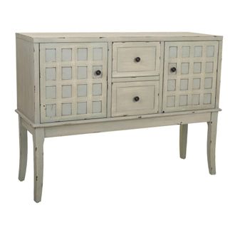 Wanderlust Deco Recibidor de madera verde 108x36x82