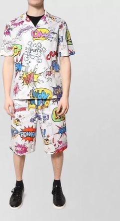 Dolce & Gabbana cotton cartoon print pajama set