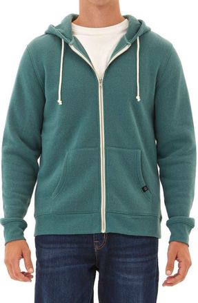Threads 4 Thought Trim Fit Heathered Fleece Zip Hoodie in Watercress at Nordstrom, Size Xx-Large