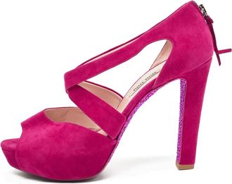 Miu Miu Pumps in pelle scamosciata 130mm - Rosa