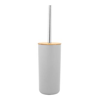 Infinite Elegantes Poppy Badezimmer-set - Seifenschale, B&uuml;rstenhalter, Munddusche, Lotionflasche Und Mehr - 6-teiliges Set Aus Pp-bambus In Grau