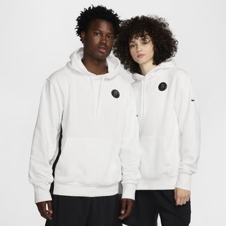 Nike Mens Sabrina Fleece Basketball Hoodie in White | FV3205-121
