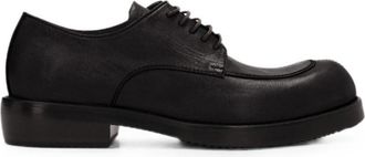 Dries Van Noten Lace-Up Flat Shoes With Rounded Toe And Matte Finish