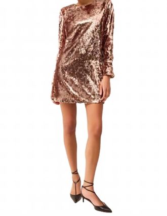 Marie Oliver Scarlett Dress In Rose Gold