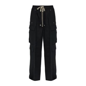 Rick Owens Broeken, Dames, Zwart, M, Wol, Wolbroek