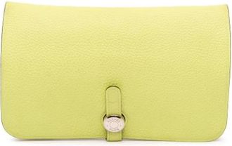 Herm&egrave;s Pre-owned Clutches, female, Yellow, Size: ONE SIZE Pre-owned Clutch