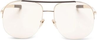 Gucci Top-bar Pilot Sunglasses