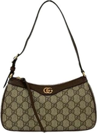 Gucci Pre-owned Shoulder Bags, female, Brown, Size: ONE SIZE Pre-owned Vintage Shoulder Bag