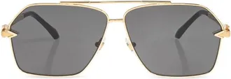 Versace Sunglasses, male, Yellow, Size: 63 MM Geometric Square Sunglasses