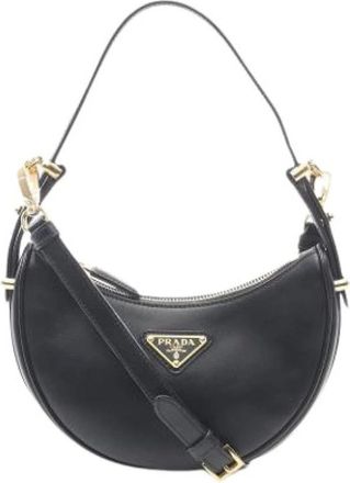 Prada Pre-owned Vintage Schoudertas - Dames - Pre-owned - Zwart - Maat: ONE Size Leer