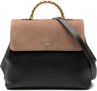 Loewe Pre-owned Gestructureerde Schoudertas - Dames - Vintage Handtas - Zwart - ONE Size - Vintage