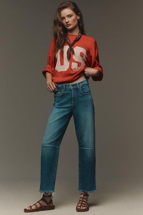 LE JEAN Pixie Ankle Mid-Rise Relaxed Jeans