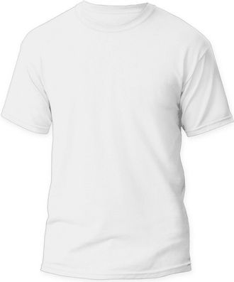 Generic Mens Plain T-Shirt Round Neck Soft Regular Relaxed Casual All Occasions Tee (as8, Alpha, x_l, Regular, Regular, White)