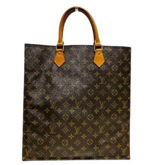 Louis Vuitton Pre-owned Tote Bags, male, Brown, Size: ONE SIZE Pre-owned Sac Plat Monogram Tote Bag