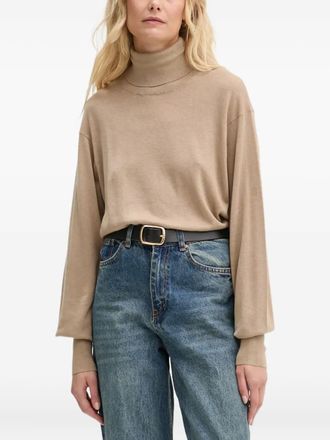 By Malene Birger Mohsen roll-neck long-sleeve sweater - Neutrals