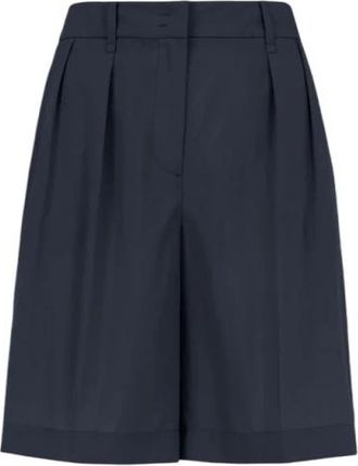 Bomboogie Flowing lyocell bermuda shorts - Dames - Korte Broeken - Blauw - S - Korte Broeken