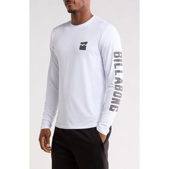 Billabong Looper Long Sleeve Sun T-Shirt in White at Nordstrom Rack, Size X-Large