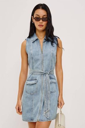 Rails Aurora Denim Mini Dress In Faded Indigo