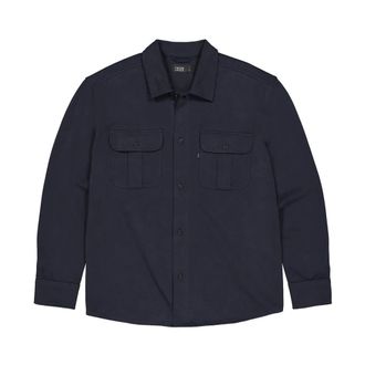 Butcher of Blue Phil Jersey Overshirt - Heren - Jassen - Blauw - Maat: S Jersey