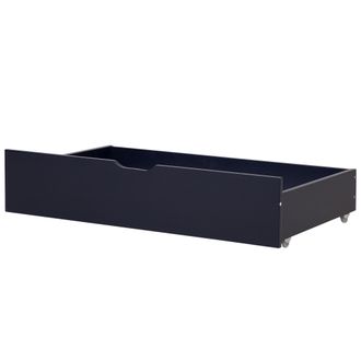 Beliani Beliani - Conjunto De 2 Cajones De Madera De Pino Azul Marino Almacenaje Ruedas Rumilly