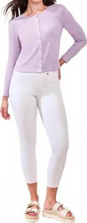 Tribal Audrey Year Round Basics Pull On Ankle Jeggings In White