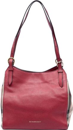Burberry Pre-owned Burberry Small Leather and House Check Canvas Canterbury Tote Ladies YYDRSY2NB37J9HL0