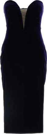 Tom Ford Cocktailjurk - Dames - Casual kleedjes - Blauw - 3XS - Tule - Kleedjes