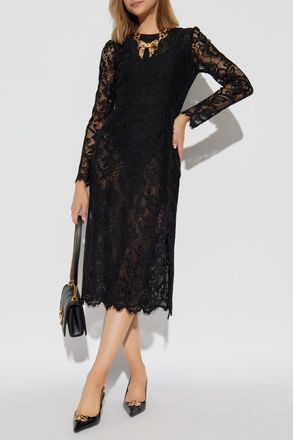 Dolce & Gabbana Lace Dress, Womens, Black